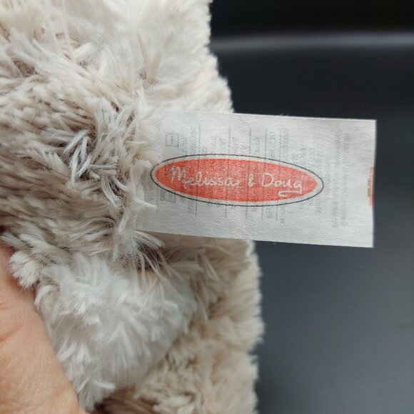 Melissa & Doug Burrow Bunny 9" Stuffed Plush Sitting Lop-Eared Floppy Rabbit - Picture 6 of 7